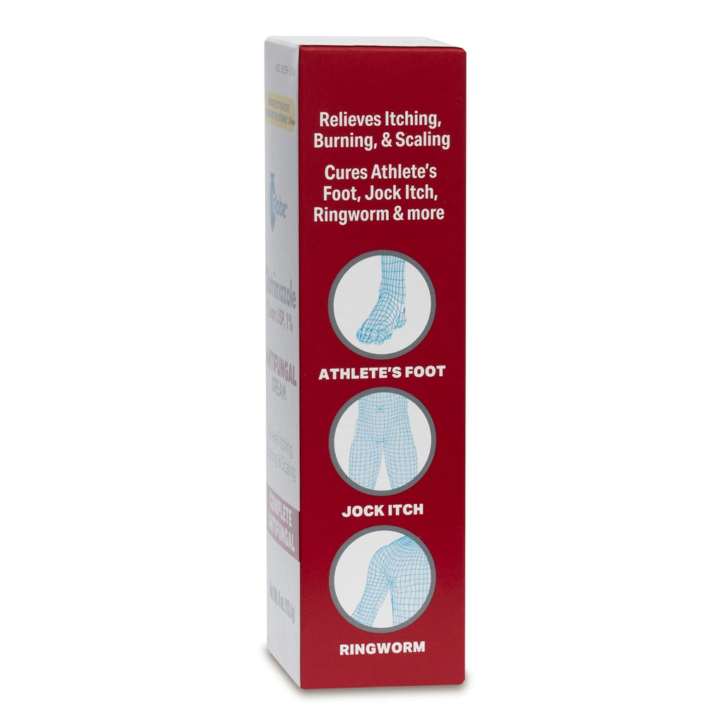 Globe Clotrimazole Antifungal Cream 1% USP, 4 oz (2 Pack), Anti Fungal