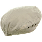 Buy now Washed Canvas Golfing Beret Ivy Ascot Cabbie Cap Stone at indiglob india
