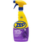 Zep Shower Tub and Tile Cleaner 32 oz ZUSTT32 (Case of 4) -Eliminates Hard Water Stains and limescale