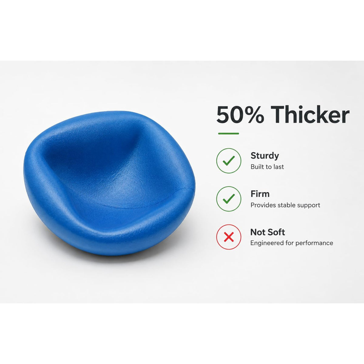 CIZEBO Mini Exercise Ball 4 Inch, Small Pilates Ball for Core Training, Thigh and Hip Exercises, Mini Yoga Ball for Stability Training, Workouts, Fitness Classes, Blue