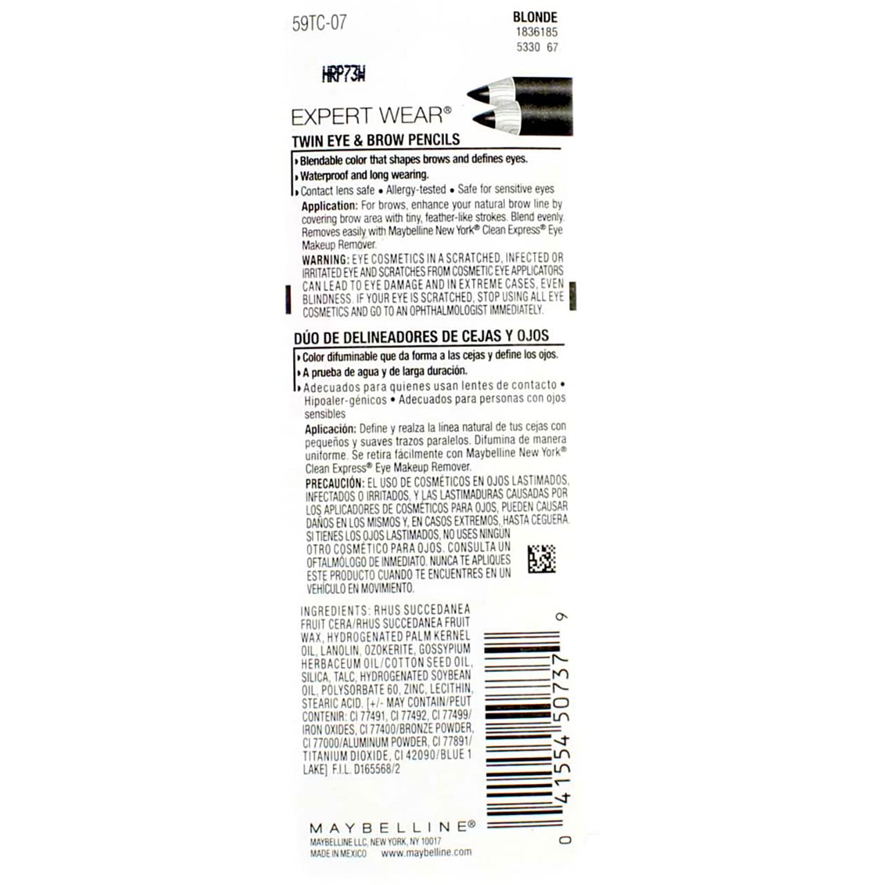 Buy now Maybelline Expert Eyes Brow And Eye Pencil, Blonde [107], 0.03 oz ( Pack of 4) at indiglob india