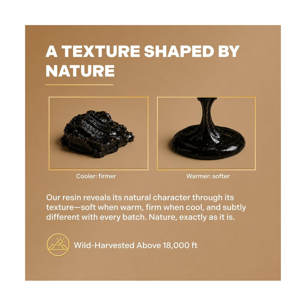 Organic Himalayan Shilajit Resin - 500mg Max Potency, Lab Tested Pure Shilajit for Men and Women, 85+ Trace Minerals Fulvic Acid, Immune Support, Energy & Cognitive Performance, 4 Month Supply, 60g