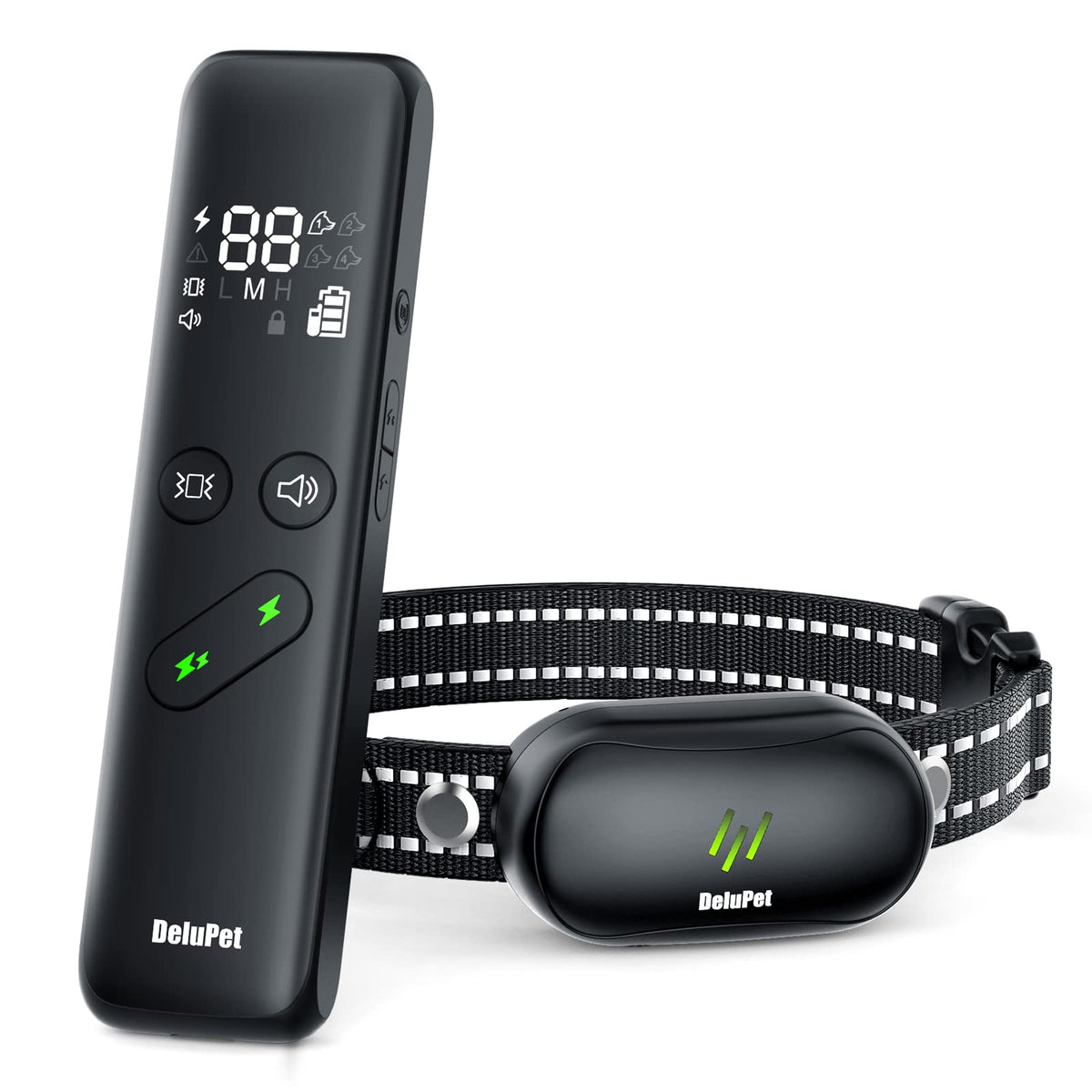 Dog Shock Collar, Electric Dog Training Collar with Remote & 4-Channels