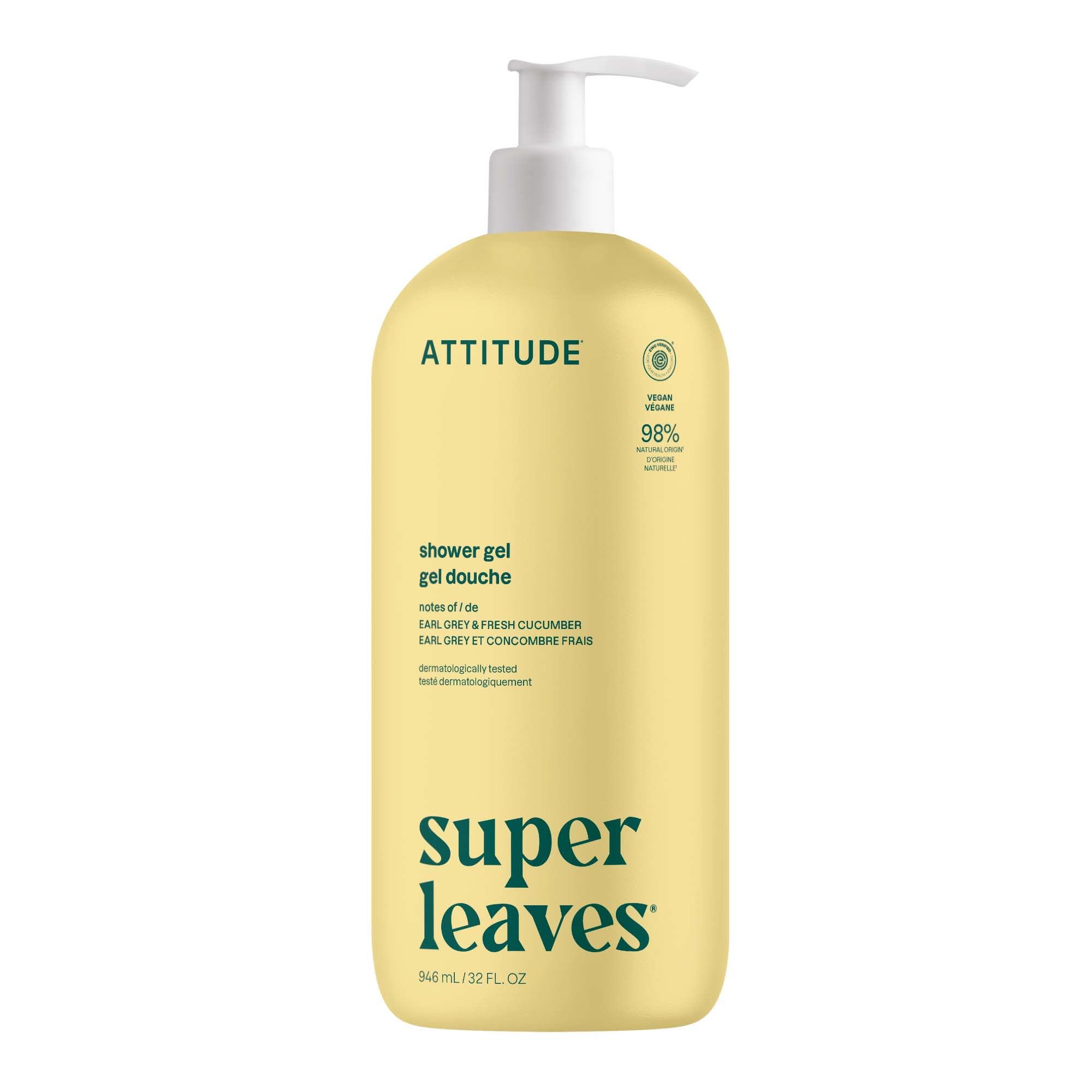 Buy now ATTITUDE Body Wash, EWG Verified Shower Gel, Dermatologically Tested, Plant and Mineral-Based, Vegan Personal Care Products, Pear & Amber Scent, 16 Fl Oz at indiglob india
