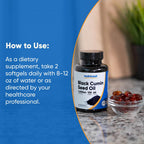 Nutricost Black Seed Oil (Cumin) 1000mg, 120 Softgels, 60 Servings