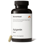 Momentous Apigenin Supplement Capsules, 50mg per Serving | Supports Sleep Quality & Relaxation, NSF Certified for Sport, Non-GMO & Gluten-Free, Cognitive Wellness Formula (60 Servings)