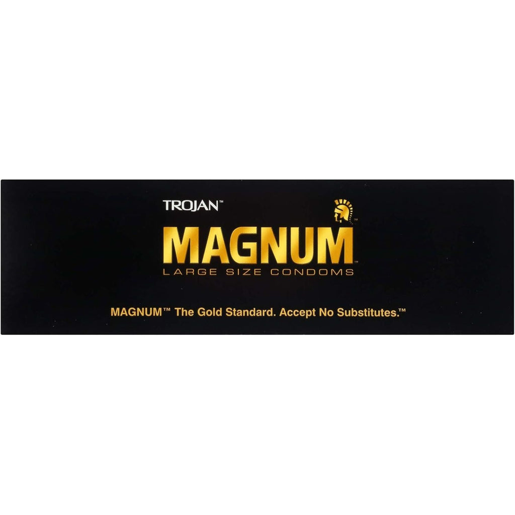 Buy now Trojan Magnum Large Size Lubricated Condoms - 12 count at indiglob india