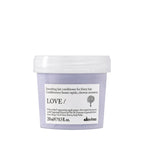 Davines LOVE/Smoothing Conditioner, Rich Anti-Frizz Formula for Frizzy, Coarse or Unruly Hair - Hydrates & Straightens for a Sleek, Shiny Look