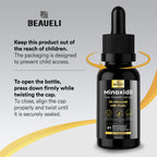 Beaueli 5% Minoxidil for Men and Women, Hair Growth, Beard Growth, Hair Regrowth, Unscented Drop, 3 Fl Oz, 3 Bottles | Minoxidil Hair Growth Oil for Men & Women, 5% Minoxidil Serum Hair Regrowth Treatment with Biotin for Thicker, Fuller Hair