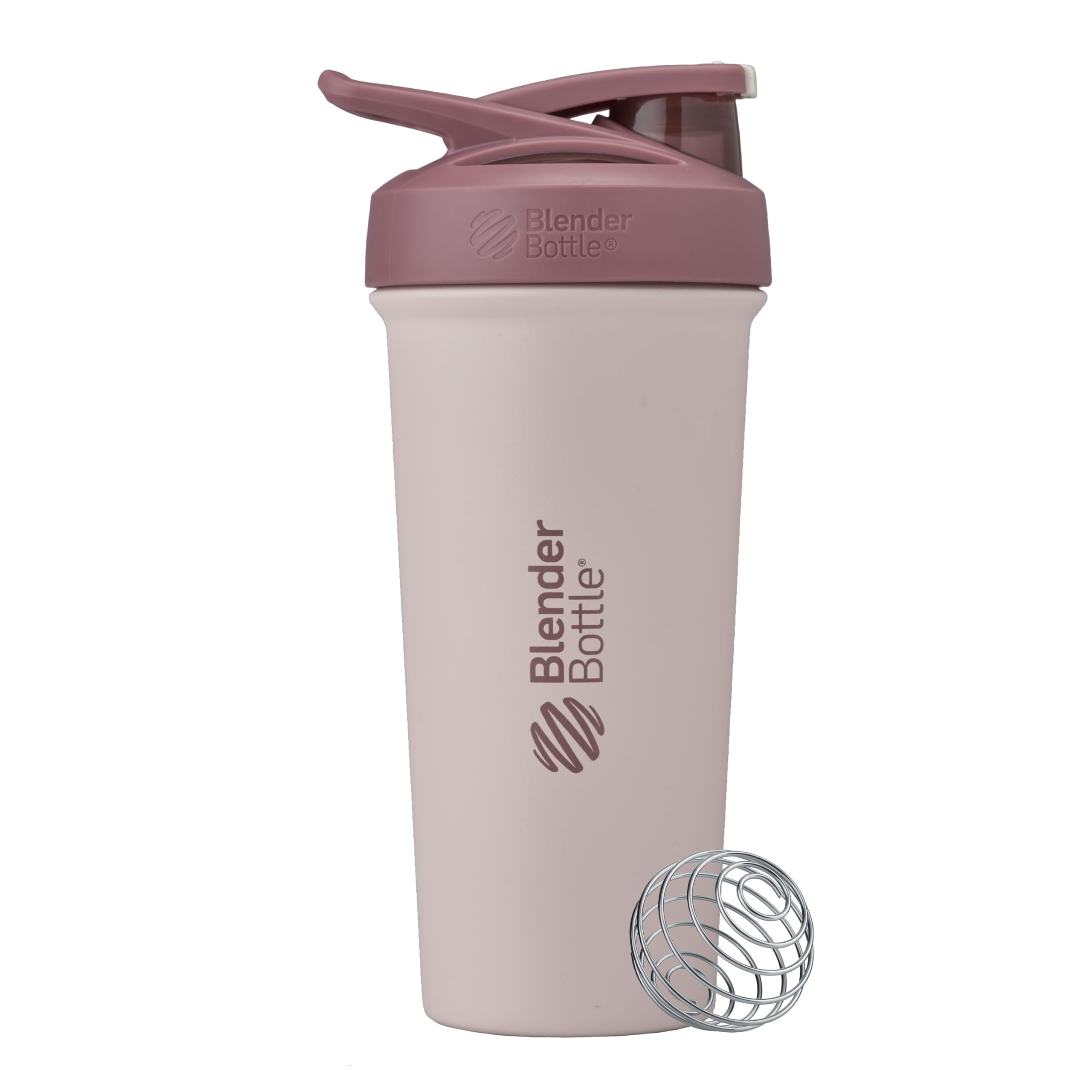 Buy now BlenderBottle Strada Shaker Cup Insulated Stainless Steel Water Bottle with Wire Whisk, 24-Ounce, Black at indiglob india