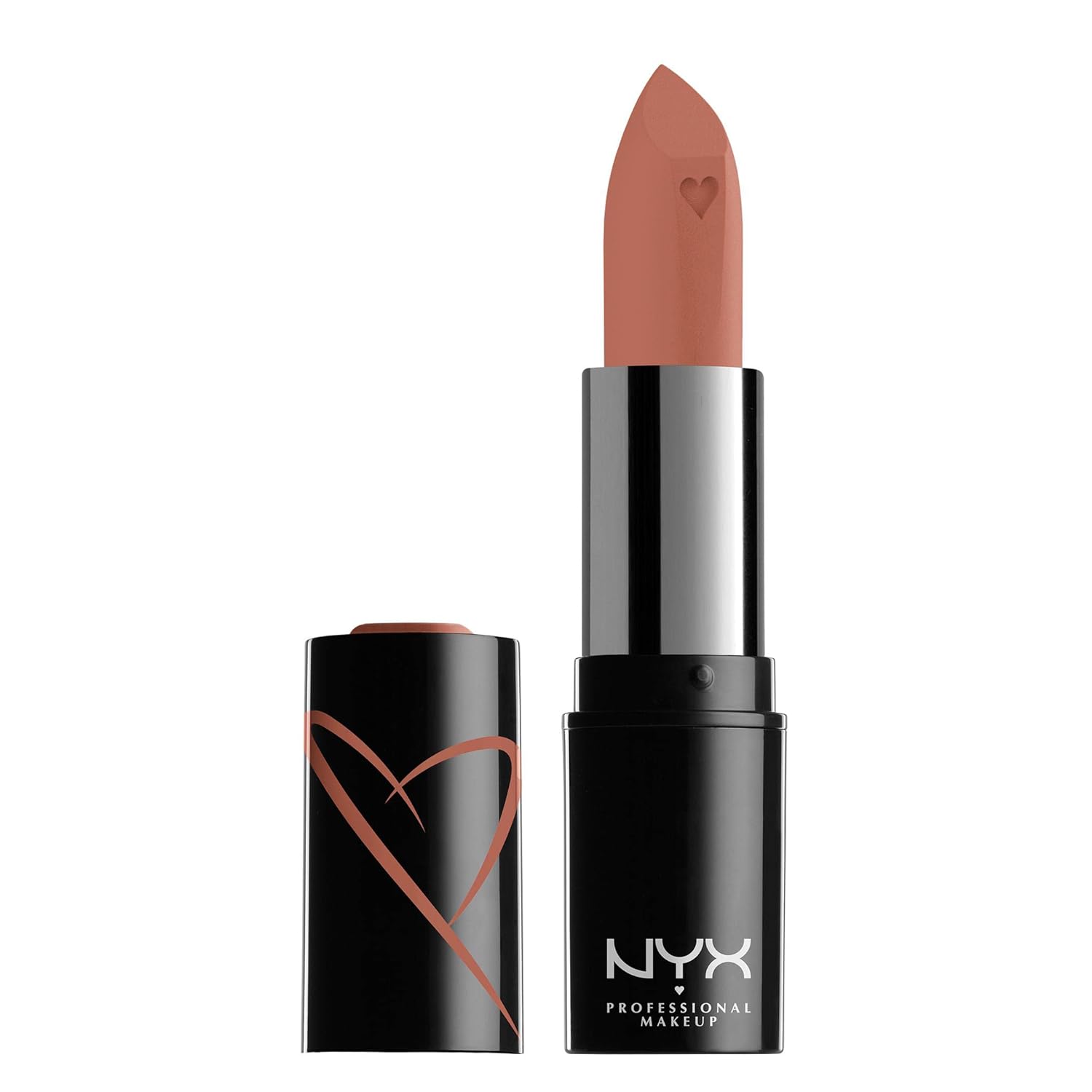 Buy now NYX PROFESSIONAL MAKEUP Shout Loud Satin Lipstick, Infused With Shea Butter - Hot In Here (Burnt Red) 0.12 Ounce (Pack of 1) Silk at indiglob india