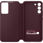 Buy now SAMSUNG Galaxy S22+ S-View Flip Cover, Protective Phone Case, Tap Control, Cutting Edge Design, US Version, Burgundy,EF-ZS906CEEGUS at indiglob india