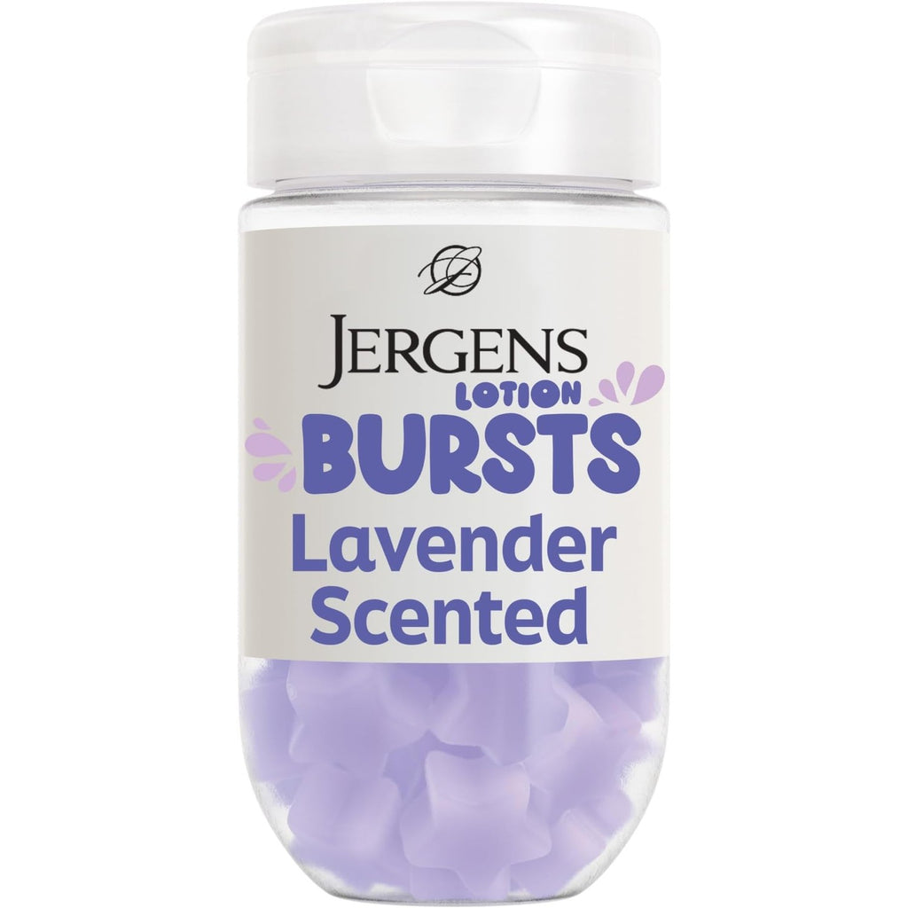 Jergens Cherry Almond Body Lotion Bursts, Squishy Moisturizer, 38 ct | Squishy Heart-Shaped Bursts, Cherry Almond Scent, Moisturizing Lotion, Teen Gift, Birthday Idea