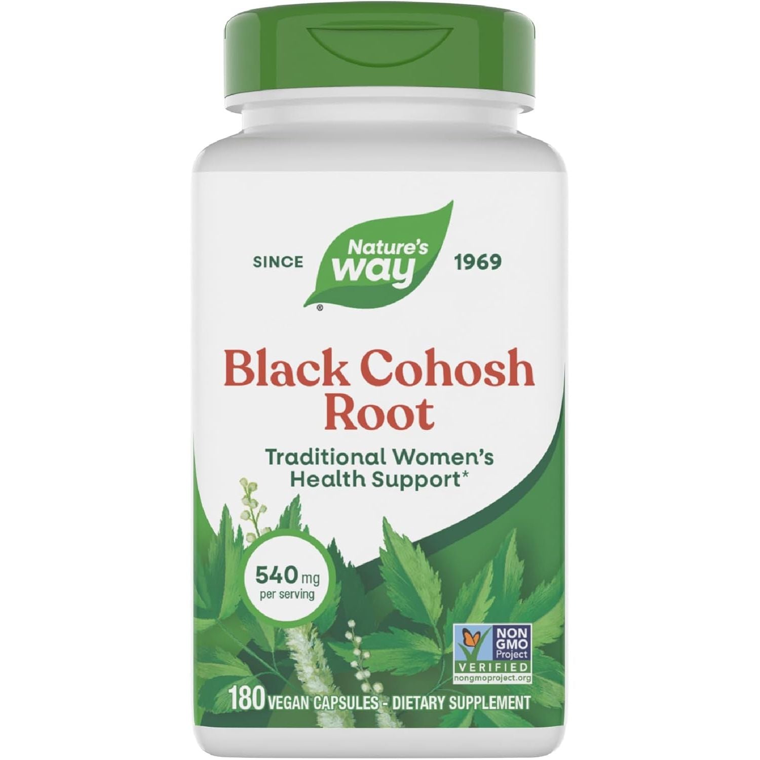 Buy now Nature's Way Black Cohosh Root, Traditional Support for Women's Health*, Non-GMO Project Verified, 180 Capsules 180 Count (Pack of 1) at indiglob india