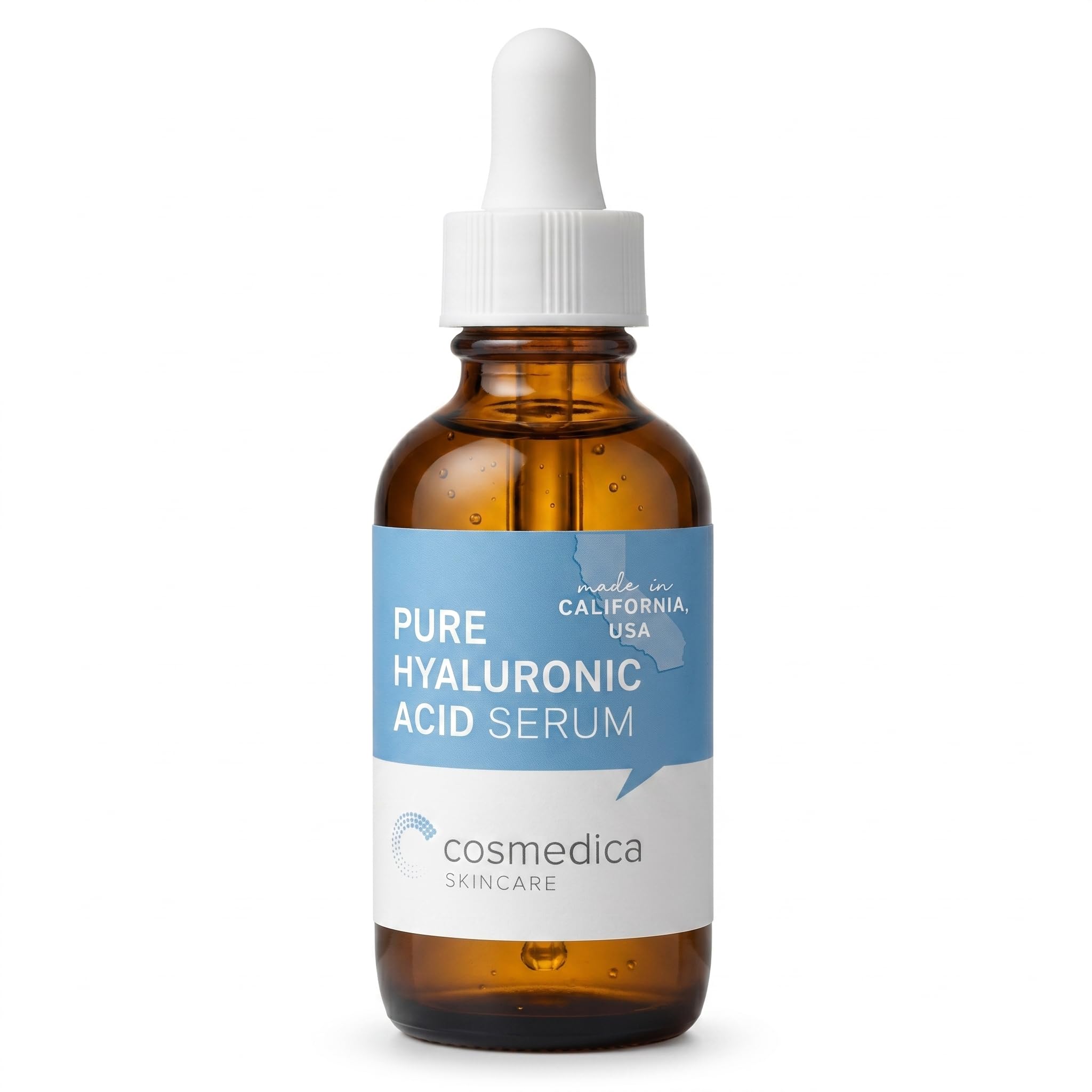 Cosmedica Hyaluronic Acid Serum for Skin – 4 Fl. Oz Hydrating Facial Moisturizer with Anti-Aging Skin Care Properties. Beauty and Skin Care