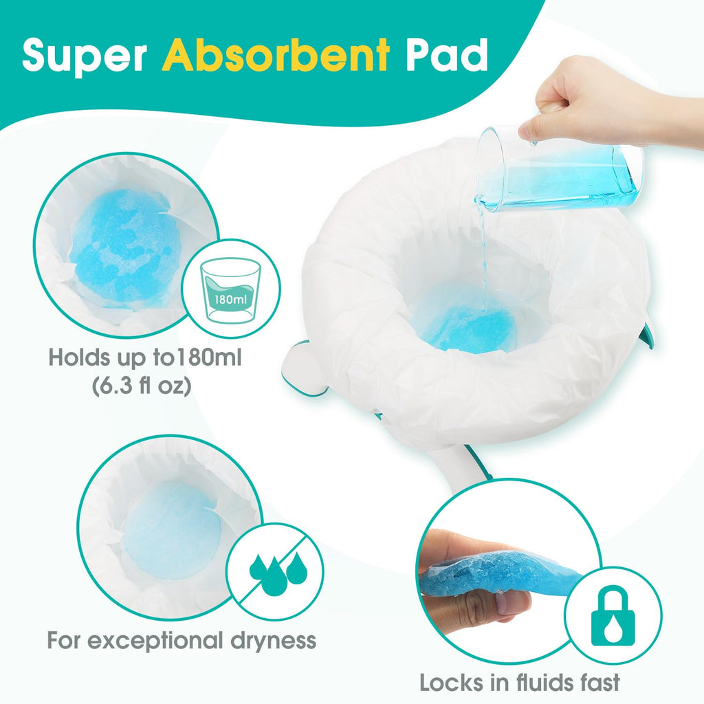 [60 Counts] Disposable Potty Liners compatible with OXO Tot 2-in-1 Go Potty