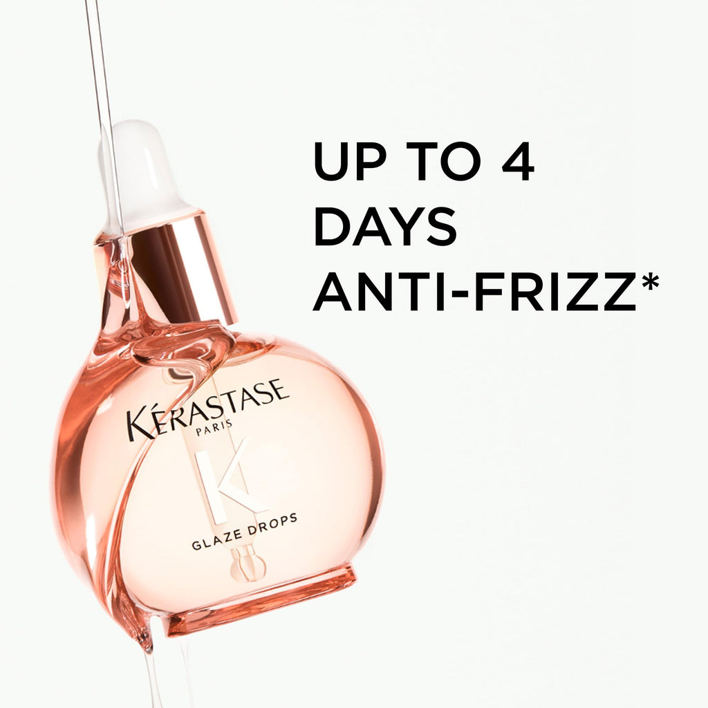 Kerastase Gloss Absolu Glaze Drops Anti-Frizz Hair Oil - Adds gloss and shine, nourishes and hydrates hair, with Hyaluronic Acid and Glycolic Acid, For All Hair Types