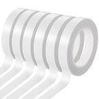 6 Rolls Double Sided Tape for Crafts, Strong Double-Sided Tape, Artist Tape, Double-Sided Adhesive Tape for Arts, Card Making, Scrapbooking Supplies, Gift Wrapping (0.4 in X 26.25Ft)