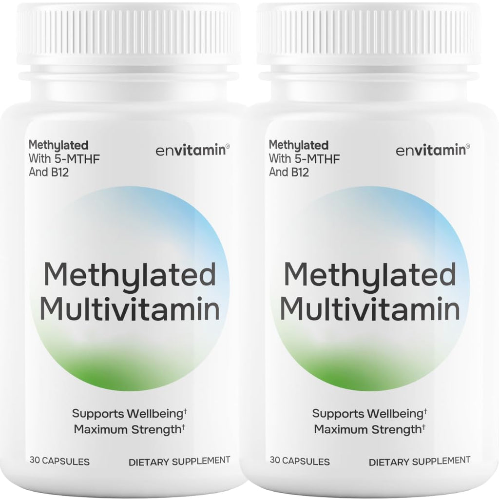 envitamin Methylated Multivitamin Multimineral Complex with L Methylfolate, Methylated B12, 5-MTHF, Inositol, and Lycopene