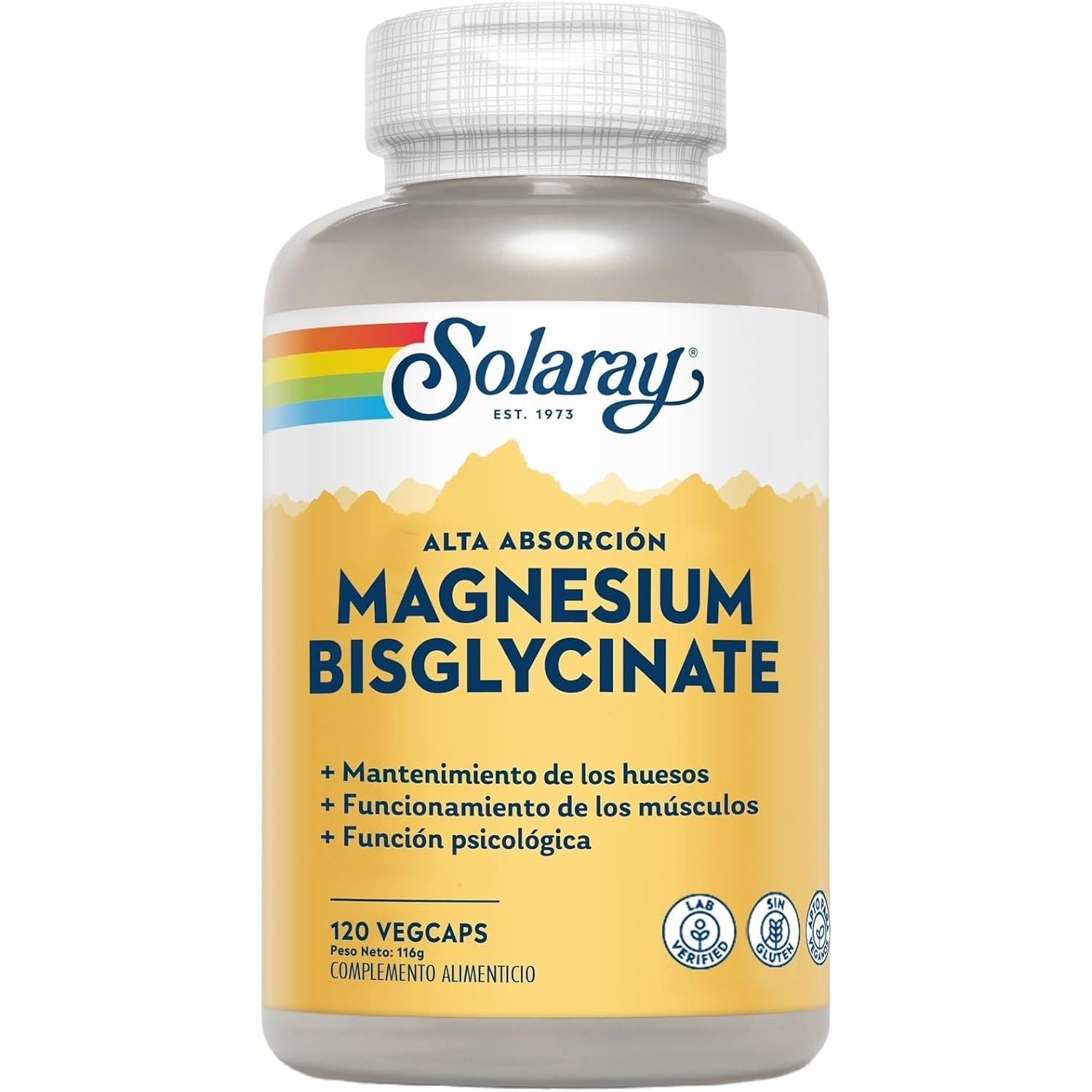 Buy now SOLARAY Magnesium Glycinate Capsules, Chelated Magnesium Bisglycinate w/BioPerine, Higher Absorption Magnesium Supplement - Bones, Muscles, Heart Support, Vegan (30 Servings, 120 VegCaps) at indiglob india