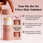 Buy now Kitsch Hair Wax Stick for Women & Men - Anti-Frizz and Fly Away Hair Tamer, No Residue Hair Finishing Stick | All Day Hold Styling Product - 2.7 oz at indiglob india