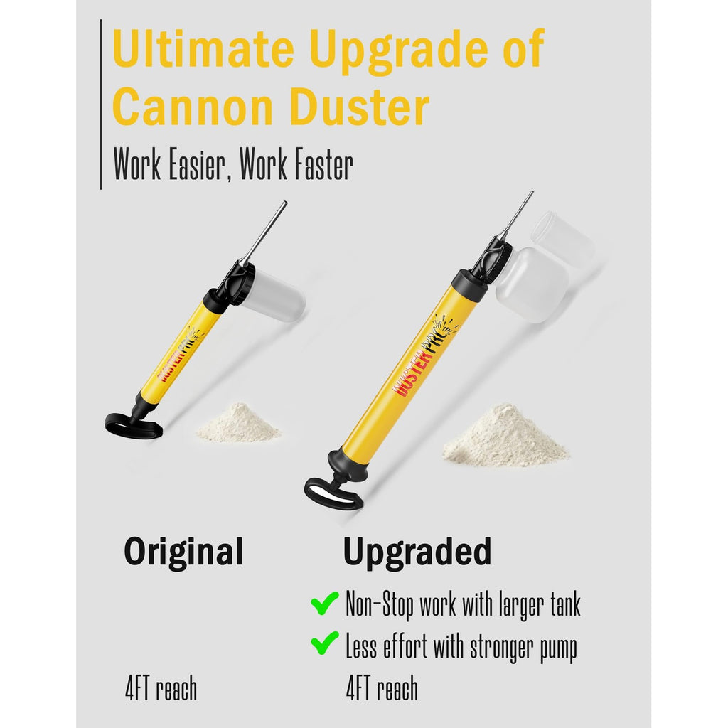 Relime Diatomaceous Earth Cannon Pump Large Capacity Powder Duster 4FT Long