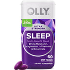 OLLY Ultra Strength Sleep Softgels, Drug Free Nighttime Support* - 60 Count
