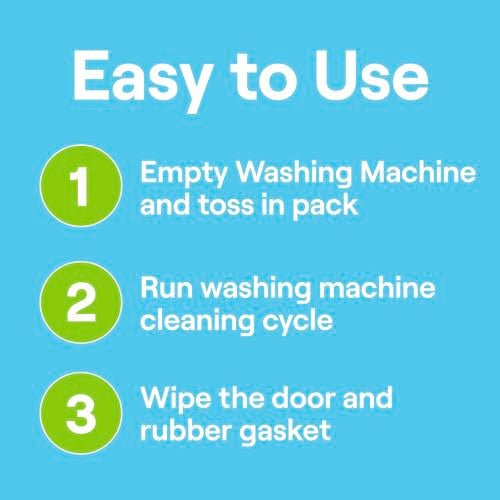 Buy now Seventh Generation Washing Machine Cleaner 6 Count Free & Clear Targets Odor-Causing Residue Powered by Oxy Power 4.2 oz at indiglob india