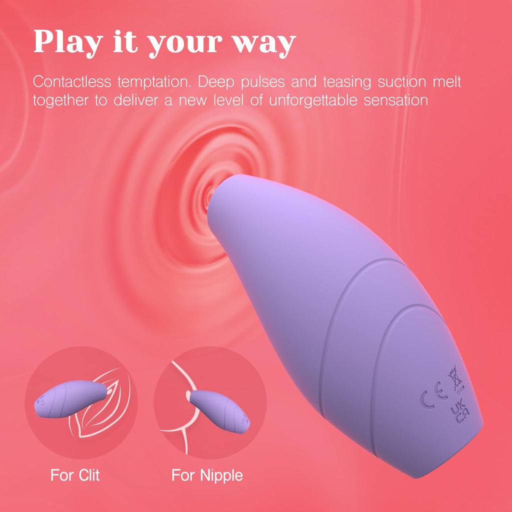 Tracy's Dog Pockiss Palm Sucking Vibrator, Women Clit Sucker Adult Sex Toy