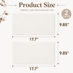2 Pcs Organic Cotton Flannel for Castor Oil Pack Wrap, Reusable Castor Oil Compress for Stomach, Abdomen, Joints & Other Areas