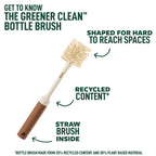 Scotch-Brite Greener Clean Bottle & Straw Brush Set with 2 Replaceable head