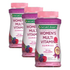 Nature's Bounty Optimal Solutions, Women's Multivitamin Gummies for Immune Support, Cellular Energy Support, Bone Health, Raspberry Flavor, 140 Ct, 70 Total Servings