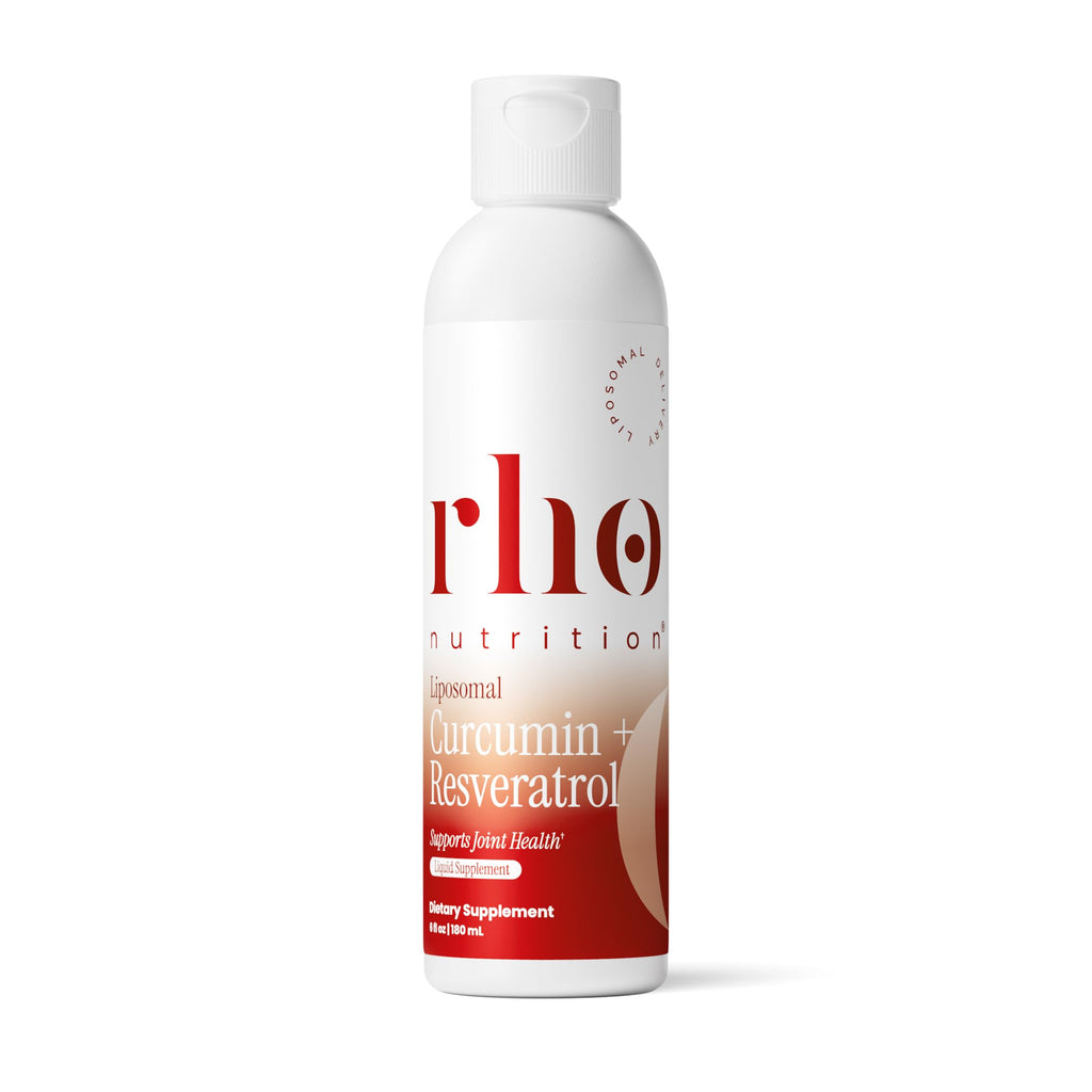 Rho Nutrition Liposomal Curcumin + Resveratrol Liquid Supplement | High Absorption Formula, Curcumin & Resveratrol, Joint Comfort, Mobility & Cellular Health (3 Pack)