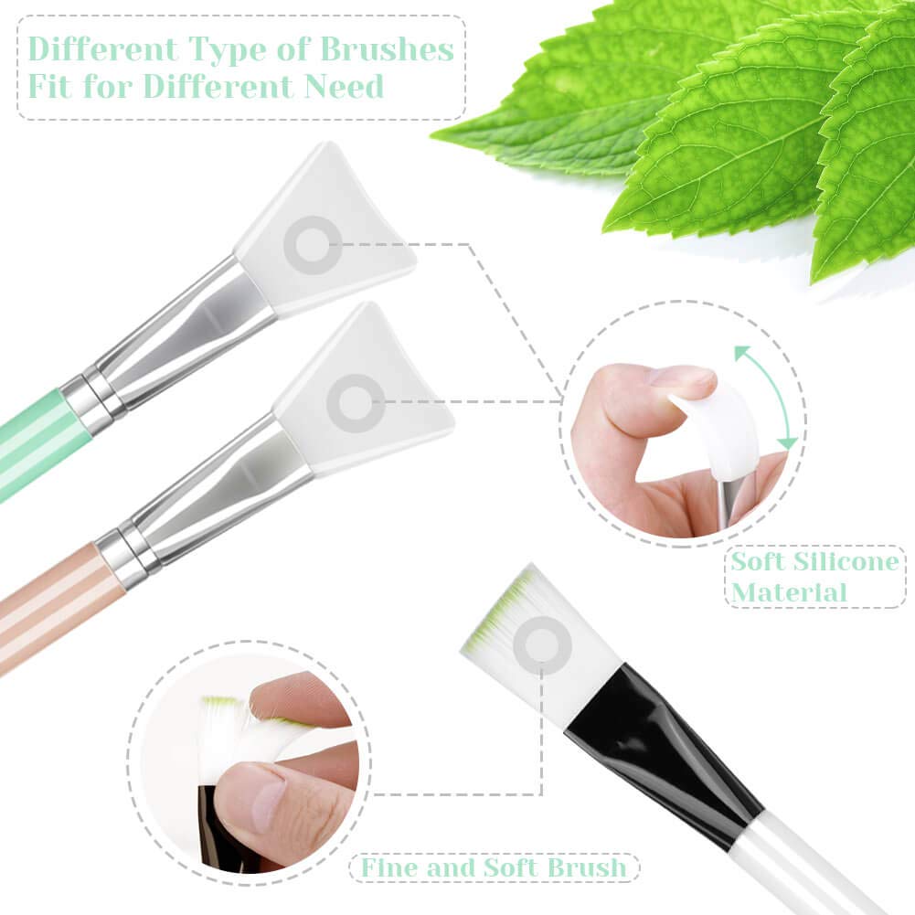 Buy now Face Mask Mixing Bowl Set, Anezus 11 Pcs DIY Facemask Mixing Tool Kit with Facial Mask Bowl Stick Spatula Silicone Brush Spray Bottle Puff Soaking Bottle Gauges at indiglob india