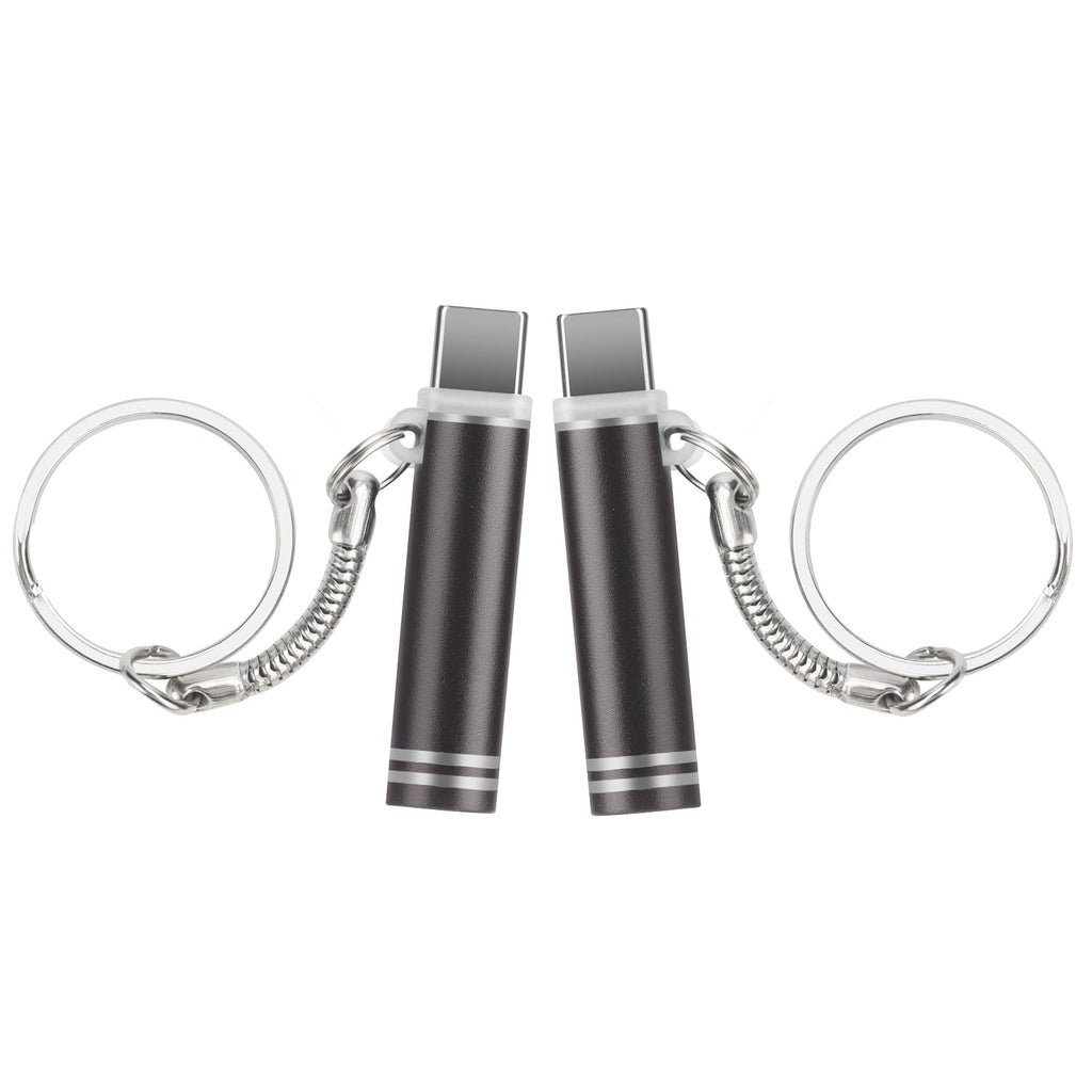 Kingmall [2 Pack] USB C Phone & Device Electric Lighter, Blow to Ignite Flameless Windproof Keychain Lighter Compatible with Samsung Galaxy S25/S24/S23, iPhone 16/15, Android, Power Bank