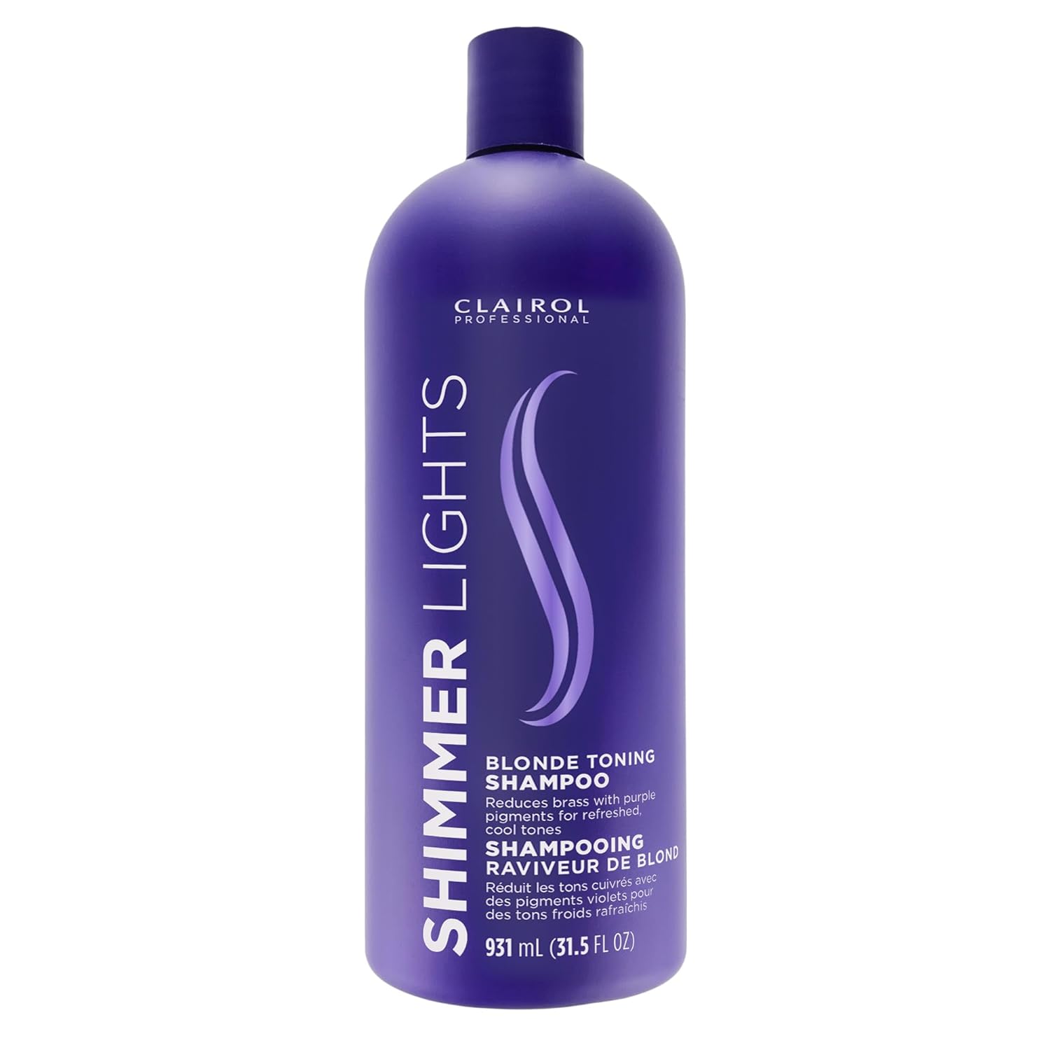 Buy now Clairol Professional Shimmer Lights Purple Shampoo | Neutralizes Brass & Yellow Tones | For Blonde, Silver, Gray & Highlighted Hair 31.5 Fl Oz (Pack of 1) at indiglob india