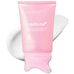 medicube PDRN Collagen Gua Sha Neck Wrinkle Cream - Firming, Contour Care | Built-In Gua Sha Massager with Volufiline 5% - For the Look of Fine Lines, Jawline, Neck, Décolleté, Korean Skincare, 3.17 oz