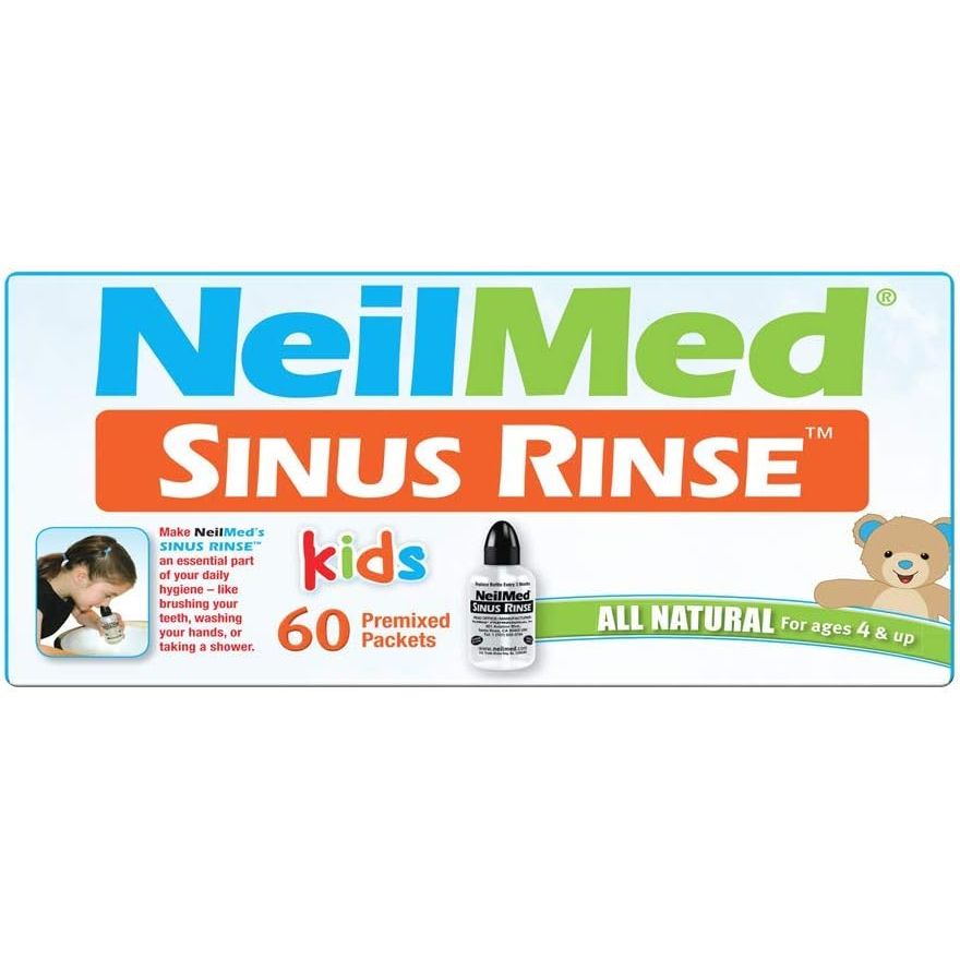 Buy now Neilmed's Sinus Rinse, Pediatric, Complete Saline Nasal Rinse Kit 60 Premixed Packets at indiglob india