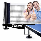 TINOS Premium Table Tennis Net & Post | Pro Screw Clamp Ping Pong Net