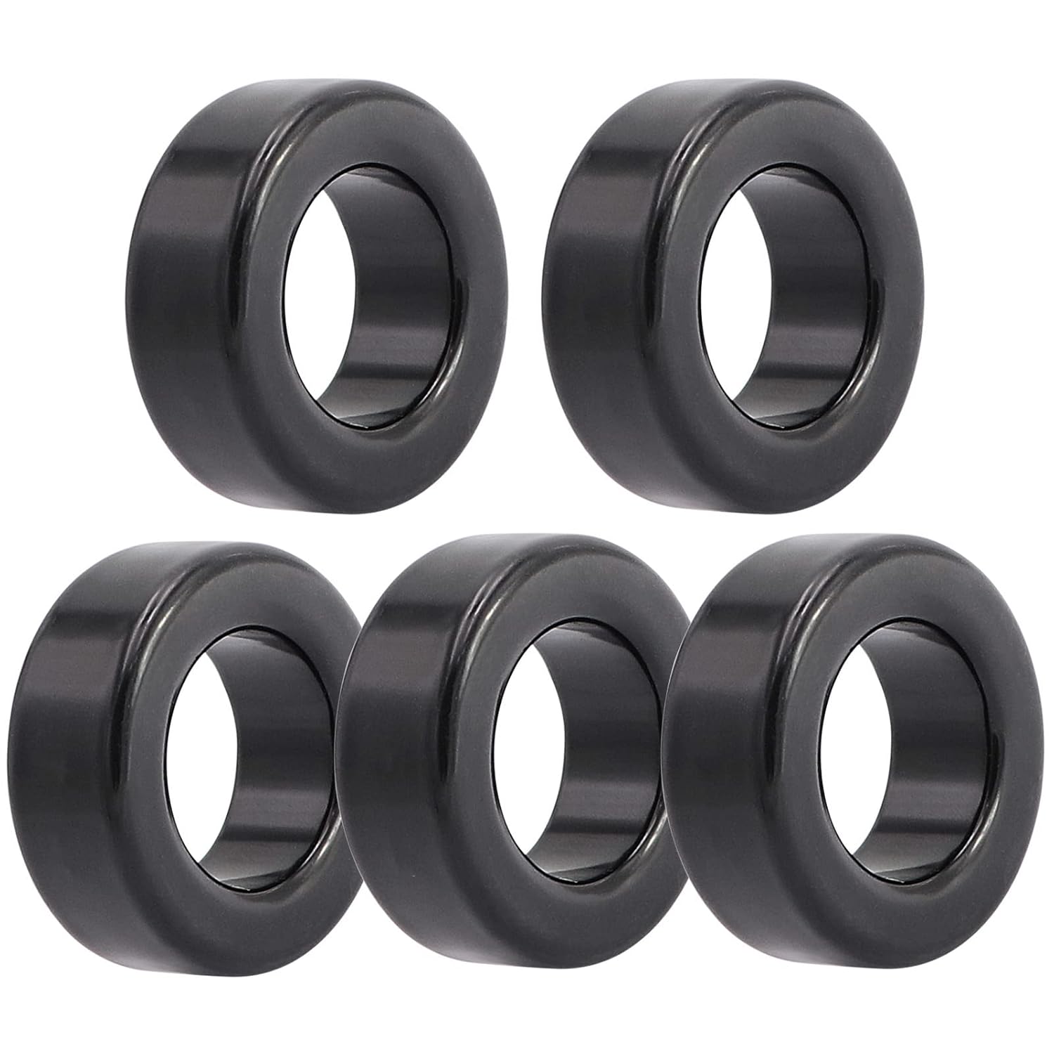 Buy now 5pcs 42X24X16mm Toroid Core,Ferrite Rings Toroid Core Iron (Black) Default at indiglob india