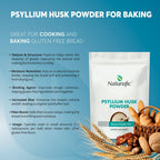 Psyllium Husk Powder Unflavored – Digestive Fiber Supplement for Bowel Regularity & Gut Health – Non-GMO, Gluten-Free, Vegan, Keto Friendly – 32oz