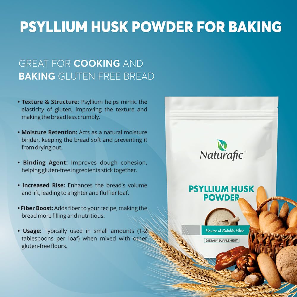 Psyllium Husk Powder Unflavored – Digestive Fiber Supplement for Bowel Regularity & Gut Health – Non-GMO, Gluten-Free, Vegan, Keto Friendly – 32oz