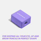 Wonderskin Makeup Pencil Sharpener - Eyeliner & Lip Liner Pencil Sharpener | Creates a precise point for eyeliner and lip liner pencils with clean, smooth sharpening.