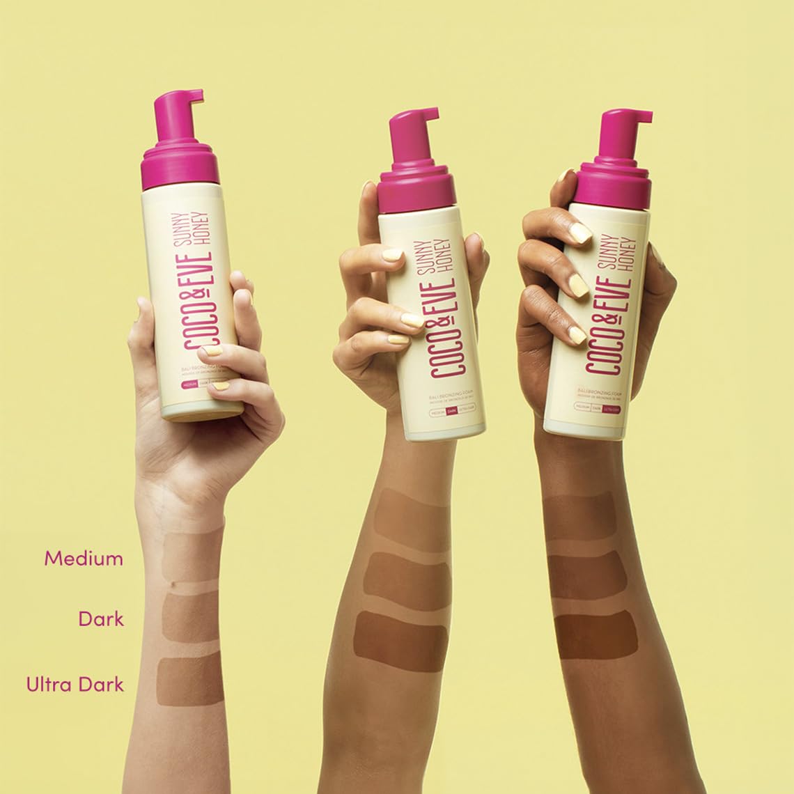 Buy now Coco & Eve Self Tanner Mousse Kit - All Natural Sunless Tanning (Dark) | Instant Lotion with Bronzer Mitt Applicator Sunny Honey Bali Bronzing at indiglob india