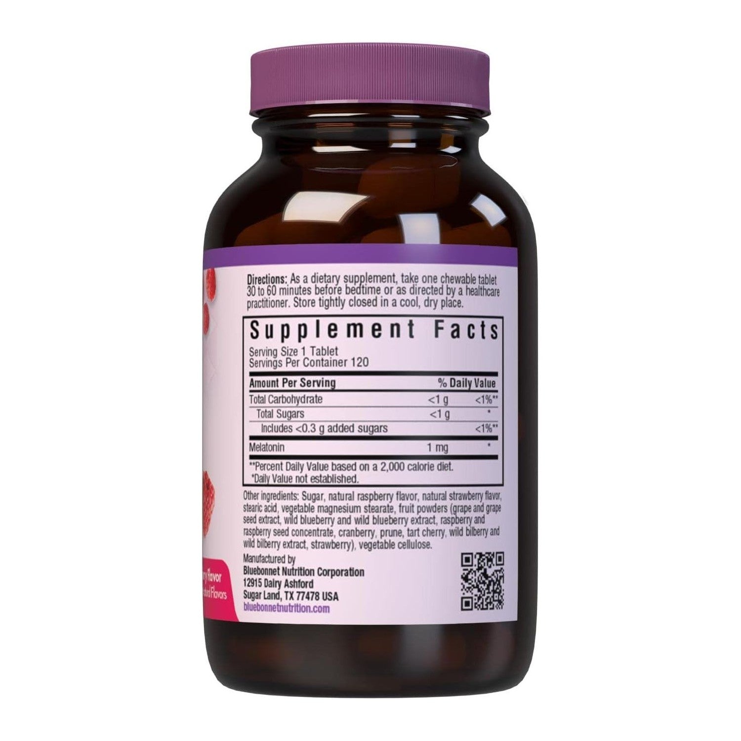 Buy now Bluebonnet Nutrition EarthSweet Melatonin 1 mg Fast-Acting Quick Dissolve Nighttime Relaxation & Restful Sleep Support - Sleep Aid - Gluten-Free, Vegan - Raspberry Flavor - 120 Chewable Tablets at indiglob india