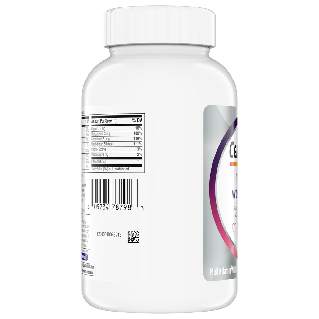 Centrum Minis Silver Women's Multivitamin, Women 50 and Over, 280 Tablets | Contains Vitamin D3, B Vitamins, Calcium, and Antioxidants, Non-GMO Ingredients, Supports Memory and Cognition, GLP-1 Support