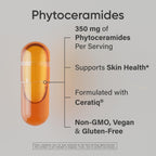 Sports Research® Phytoceramides 350mg w/Ceratiq®, 60 Liquid Caps | Plant-Derived Ceramides for Beauty from Within Skin Hydration | Non-GMO, 60 Servings
