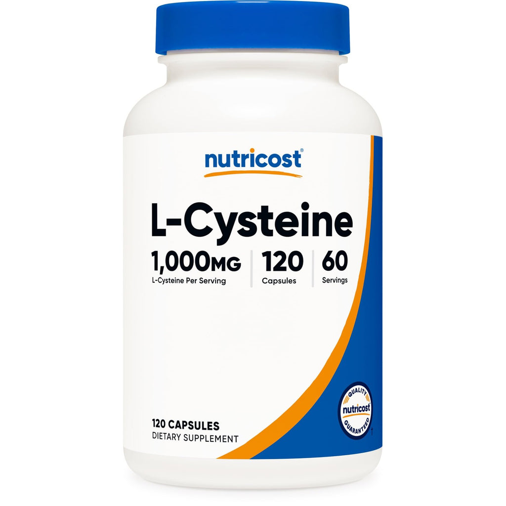 Nutricost L-Cysteine 1000mg, 120 Capsules, 60 Servings, Gluten-Free