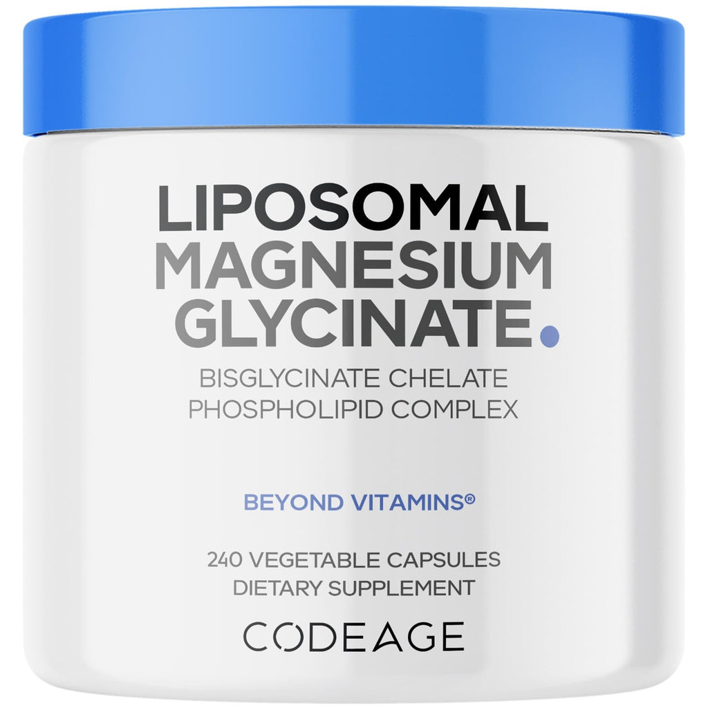 Codeage Liposomal Magnesium Glycinate, Bisglycinate, NSF, 240 Capsules