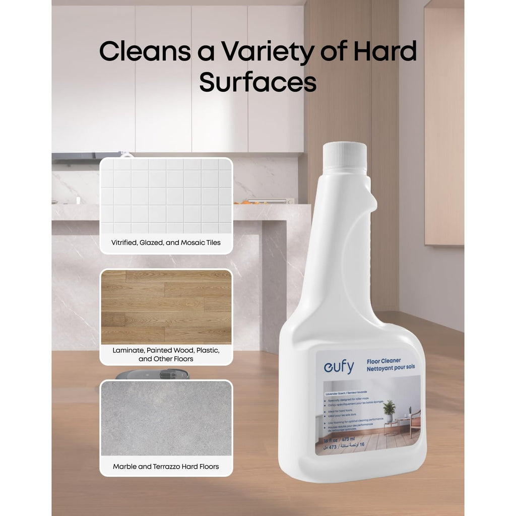 eufy Official Floor Cleaning Solution for E35, E28, C28, 473 ml